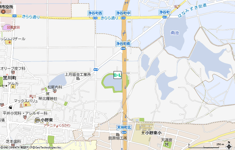 株）小野コンタクト付近の地図